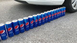 Experiment Car vs CocaCola, Pepsi, Mirinda Balloons | Crushing Crunchy & Soft Things by Car | Test S