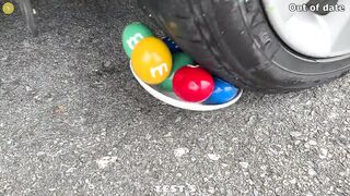 Experiment Car vs Giant M&M Candy vs Coca Cola | Crushing Crunchy & Soft Things by Car | Test S