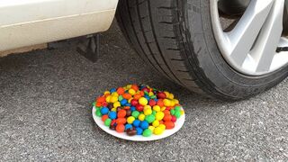 Experiment Car vs M&M Candy vs CocaCola vs Mentos | Crushing Crunchy & Soft Things by Car | Test S