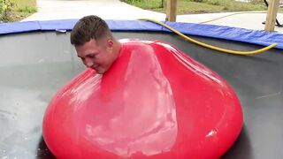 SUMBERGED inside a GIANT WATER BALLOON
