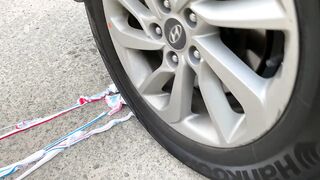 EXPERIMENT CAR vsTOOTHPASTE - Crushing Crunchy & Soft Things by Car!
