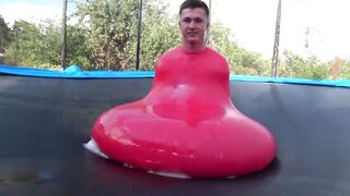EXPERIMENT MAN in GIANT WATER BALLOON