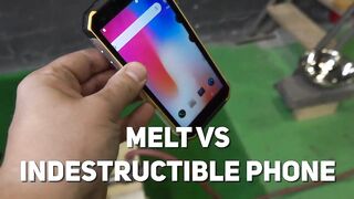 EXPERIMENT: MELT METAL vs INRDESTRUCTIBLE PHONE - Will It Survive?