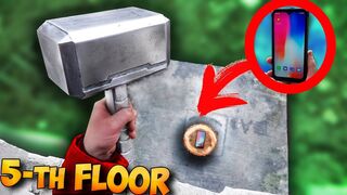 EXPERIMENT:  THOR'S HAMMER vs INRDESTRUCTIBLE PHONE - Will It Survive?