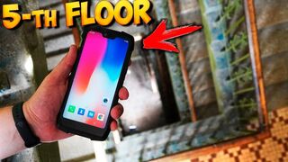 EXPERIMENT: 5-th FLOOR STAIRCASE  vs  INDESTRUCTIBLE PHONE  - Will It Survive?