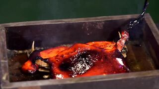EXPERIMENT: WHAT IF to COOK in real LAVA - CRAB ..?!
