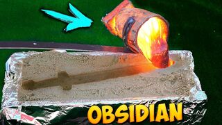 EXPERIMENT: OBSIDIAN SWORD from LAVA