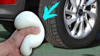 Crushing Crunchy & Soft Things by Car - OOBLECK BALLOON