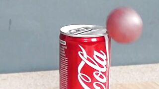 EXPERIMENT Glowing 1000 degree Metal Ball vs Coca-Cola
