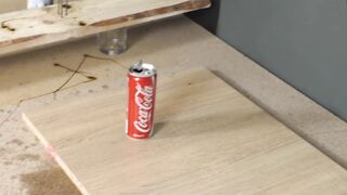 EXPERIMENT Glowing 1000 degree Metal Ball vs Coca-Cola
