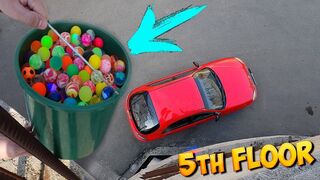 DROPPING 500 BOUNCY BALLS ON MY CAR!