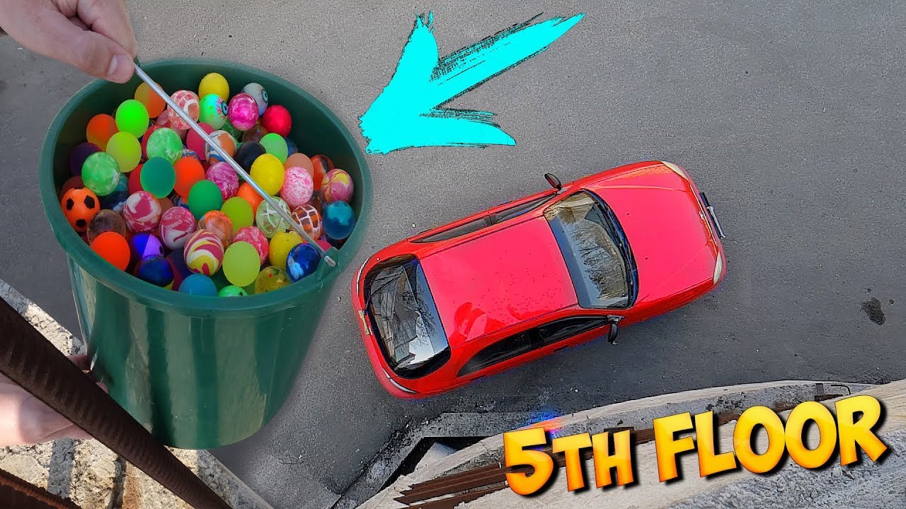 DROPPING 500 BOUNCY BALLS ON MY CAR!
