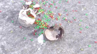 Dropping a Full of Orbeez DIY Coconut Bottle From The 5th Floor!!