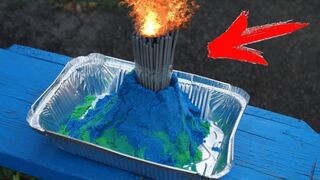 Kinetic Sand burned with Sparklers! Is it even possible?