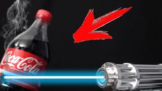 Power 10000 mW Laser vs Coca Cola!!!