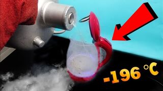 What if I heat liquid nitrogen in the kettle? True iced tea  -196 °С