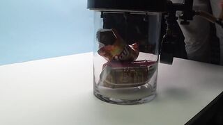 What happens when you put potato chips bags in a vacuum chamber? Will it Pop?