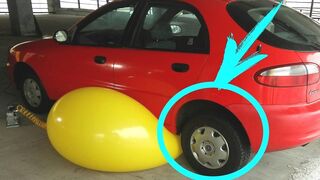 Is it possible to Lift a 1000 kilogram Car with a Huge Balloon?!?