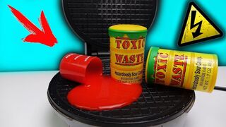 EXPERIMENT!!! Waffle Iron vs most sour candy on Youtube!!!