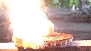 IS IT POSSIBLE TO COOK AN OSTRICH EGG WITH 50 000 MATCHES?!?