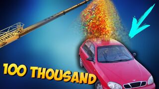 WHAT IF TO THROW 100 000 ORBEEZ ON MY CAR?!? CAN SOMETHING GO WRONG?!?