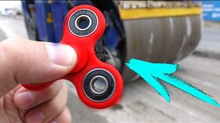 FIDGET SPINNER VS ROAD ROLLER - 26 500 POUNDS!!!