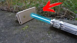 EXPERIMENT: POWER LASER VS. iPhone 6S