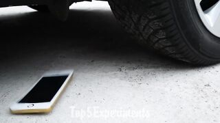 Experiment Car vs Smartphone | Crushing Crunchy & Soft Things by Car!