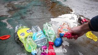 Experiment Car vs Coca Cola, Fanta, Pepsi, Sprite vs Mentos | Crushing Crunchy & Soft Things by Car!