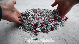 EXPERIMENT 10000 SNAPPERS FIRECRACKERS vs CAR | Crushing Crunchy & Soft Things by Car!