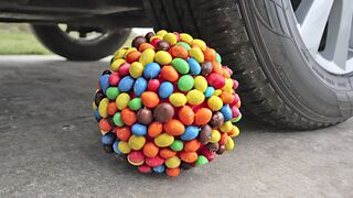 Crushing Crunchy & Soft Things by Car! EXPERIMENT CAR vs M&M BALL