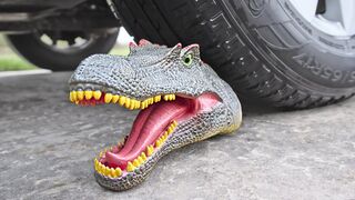 Crushing Crunchy & Soft Things by Car! EXPERIMENT: Car vs Dinosaur Head