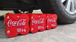 Crushing Crunchy & Soft Things by Car! EXPERIMENT: Car vs Coca Cola, Pepsi, Slime, Car Toys