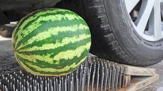 Experiment: Car vs 200 Nails & Watermelon | Crushing Crunchy & Soft Things by Car | Top 5