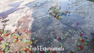 EXPERIMENT: Car vs Coca Cola & Orbeez in Balloons | Crushing Crunchy & Soft Things by Car!