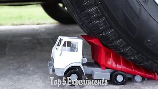 EXPERIMENT: Car vs Toy Truck | Crushing Crunchy & Soft Things by Car!