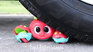 EXPERIMENT: Car vs Toy Truck | Crushing Crunchy & Soft Things by Car!