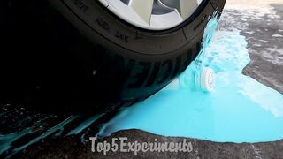 EXPERIMENT: WATERMELON VS CAR | Crushing Crunchy & Soft Things by Car!