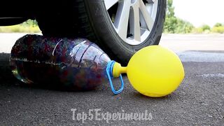 Experiment: Car vs 100000 Orbeez in Bottle | Crushing Crunchy & Soft Things by Car!