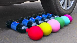 Experiment: Car vs Pepsi & Balloons | Crushing Crunchy & Soft Things by Car!