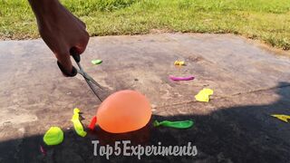 Experiment: Car vs Water Balloons in Pool | Crushing Crunchy & Soft Things by Car!