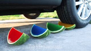 EXPERIMENT: Car vs Colored Watermelon Jelly 