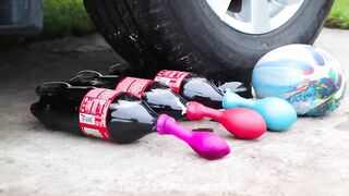 Experiment Car vs Coca Cola with Balloons & Floral Foam - Crushing Crunchy & Soft Things by Car
