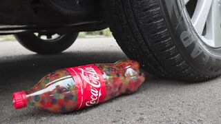 EXPERIMENT CAR vs COCA COLA ORBEEZ - Crushing Crunchy & Soft Things by Car