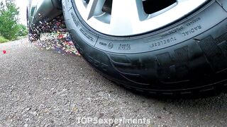 EXPERIMENT CAR vs COCA COLA ORBEEZ - Crushing Crunchy & Soft Things by Car