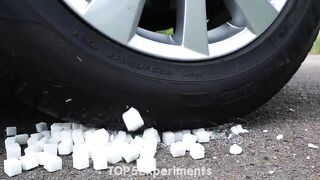 EXPERIMENT WATERMELON VS CAR - Crushing Crunchy & Soft Things by Car!