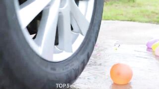 EXPERIMENT Car VS Water Balloons | Crushing Crunchy & Soft Things by Car