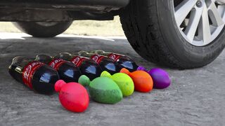 Experiment Car vs Coca Cola with Balloons | Crushing Crunchy & Soft Things by Car!