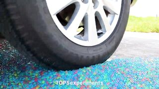 Experiment Car vs GIANT ORBEEZ WATER BALLOON | Crushing Crunchy & Soft Things by Car!