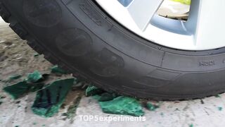 FLORAL FOAM vs Car Experiment. Crushing Crunchy & Soft Things by Car